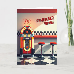 Retro Music Birthday Card