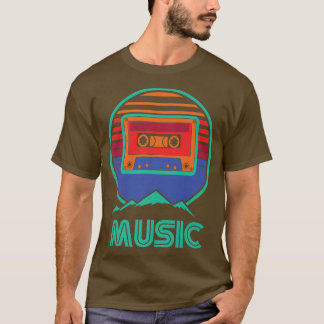 Retro Music Cassette 70s 80s Musician Singers Musi T-Shirt