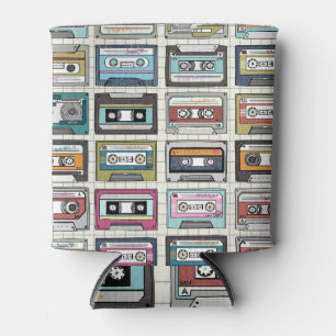 Retro Music Cassette: Nostalgic Icon Can Cooler