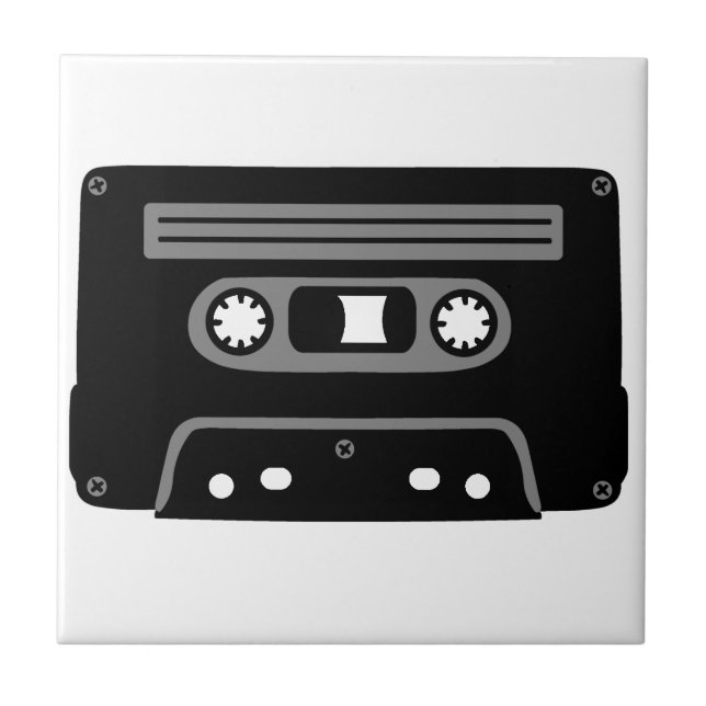 Retro Music Cassette Tile (Front)