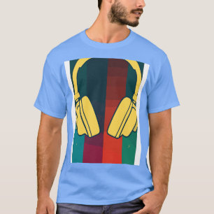 Retro Music DJ Headphones 1 T-Shirt
