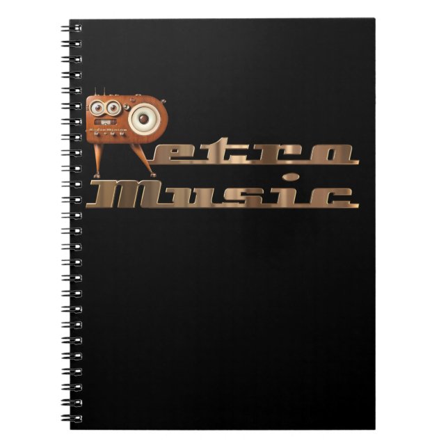 Retro music Minion Notebook (Front)