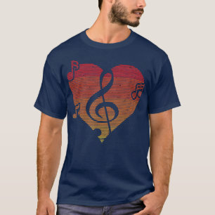Retro Music Musicians Choir Singer Music Teachers T-Shirt