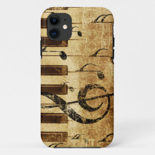 Retro music notes and piano Case-Mate iPhone case