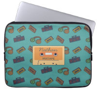 Retro Music Pattern Personalised Mixtape