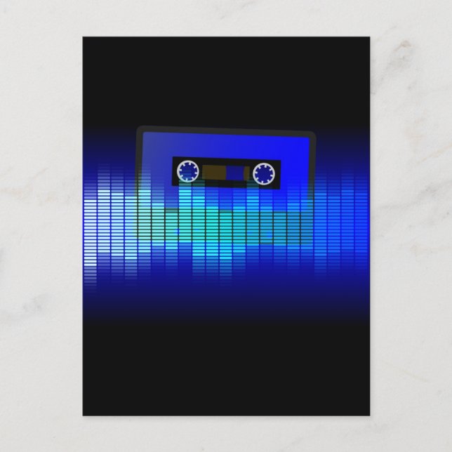 Retro Music Postcard (Front)