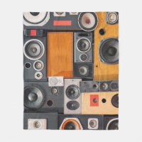 Retro Music Speaker Wall Design