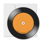 Retro Music Vinyl Record Photo Wedding Round