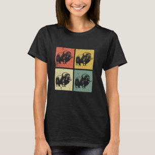 Retro Musk Ox - Musk Ox Muskox T-Shirt