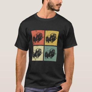 Retro Musk Ox - Musk Ox Muskox T-Shirt