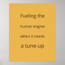 Retro Mustard Heavy Text Perfusionist Print