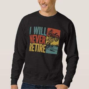 Retro Mx Motocross Grandfather Bike Dirt Biking G Sweatshirt