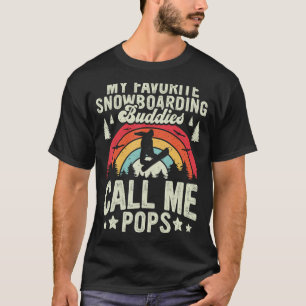 Retro My Favourite Snowboarding Buddies Call Me Po T-Shirt