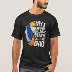 Retro My Favourite Volleyball Player Calls Me Dad T-Shirt