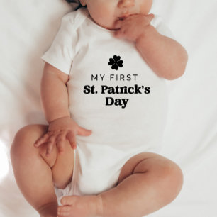 Retro My First Patricks Day Baby Bodysuit