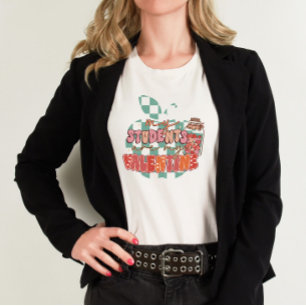 Retro My Students are My Valentine Teacher T-Shirt