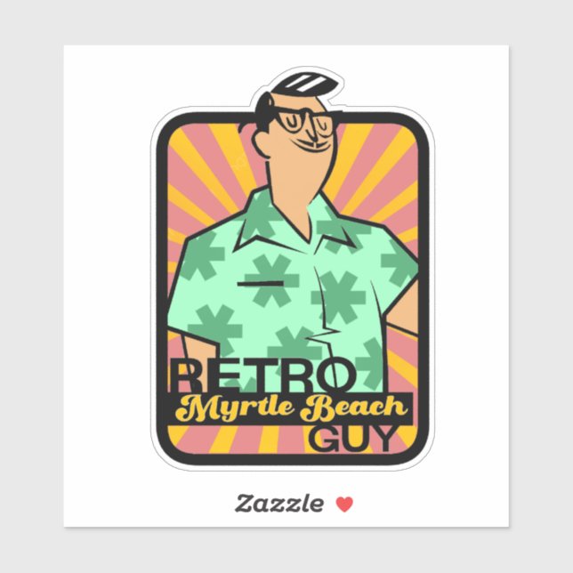 Retro Myrtle Beach Guy (Sheet)