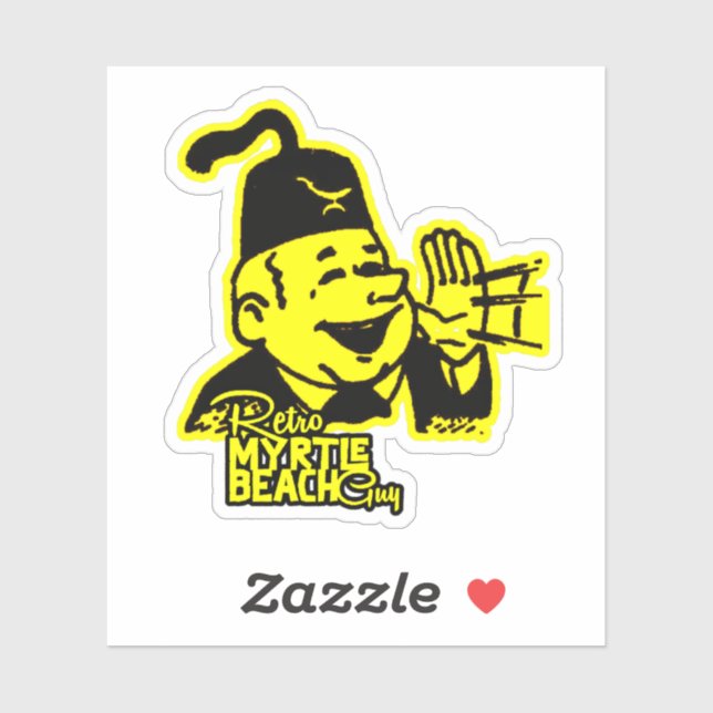 retro myrtle beach guy (Sheet)