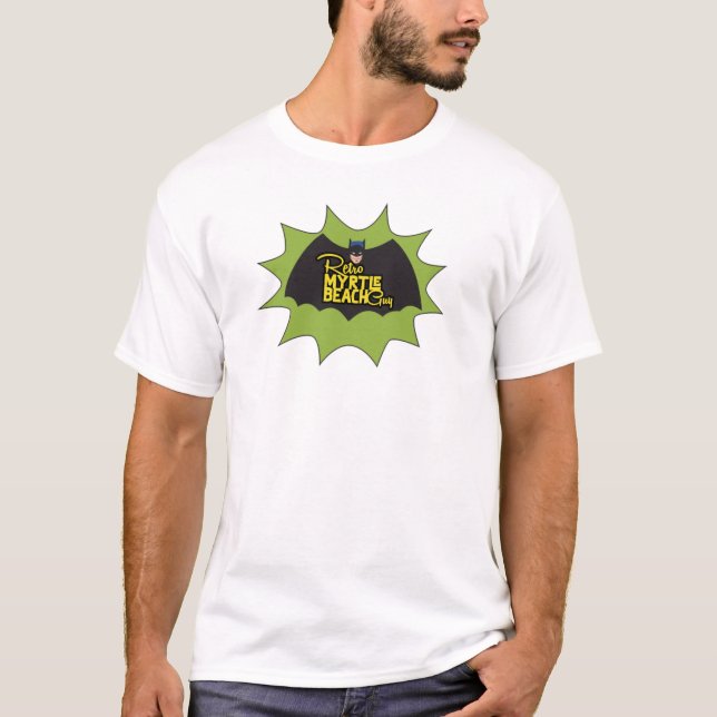 Retro Myrtle Beach Guy Caped Crusader T-Shirt (Front)