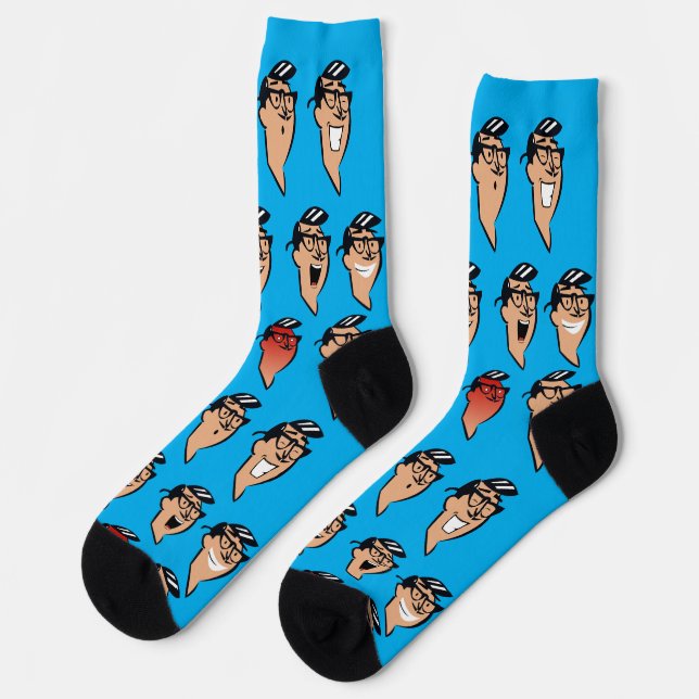 Retro Myrtle Beach Guy Socks (Left)