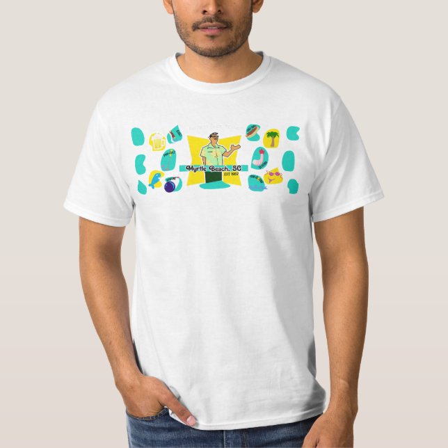 Retro Myrtle Beach Guy T-Shirt (Front)