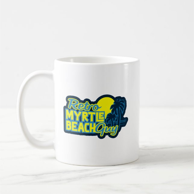 Retro Myrtle Beach Guy T-Shirt Coffee Mug (Left)
