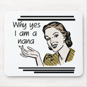 Retro Nana T-shirts and Gifts Mouse Pad