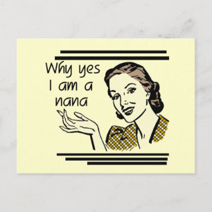 Retro Nana T-shirts and Gifts Postcard