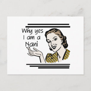 Retro Nani T-shirts and GIfts Postcard