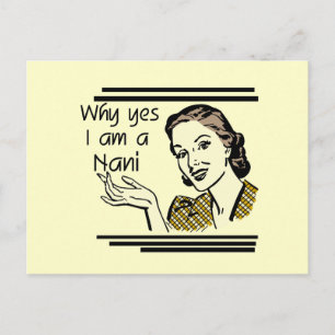 Retro Nani T-shirts and GIfts Postcard