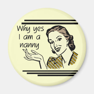 Retro Nanny T-shirts and Gifts Magnet
