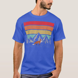 Retro Nature Mountains Animal Lover Forest Animal  T-Shirt