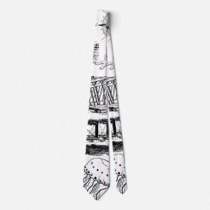 Retro Nautical Pattern Tie