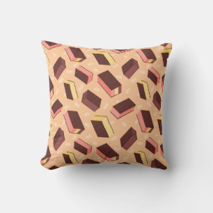 Retro Neapolitan Ice Cream Sandwich Pattern Cushion