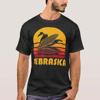 Retro Nebraska Corn Vintage Maize Farming T-Shirt
