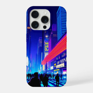 Retro Neon Cityscape Pop Art iPhone Case