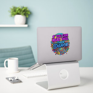 Retro Neon Disco Ball Dance Party Graphic Design