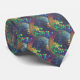 Retro Neon - Disco Geode  Tie