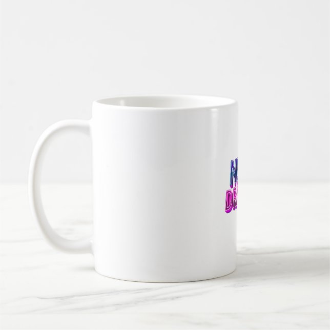 Retro Neon Dreams Star Icon Mug (Left)