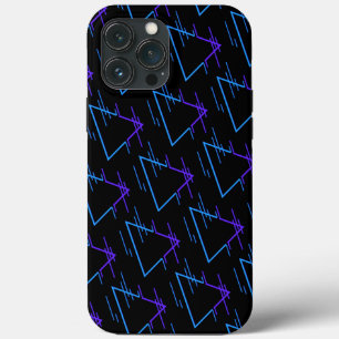 Retro Neon Geometric Pattern iPhone 13 Pro Max Case