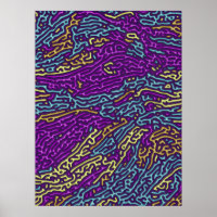 Retro Neon Maze Pattern – Arcade Aesthetic