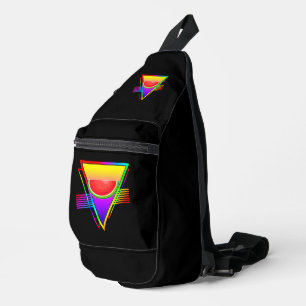 Retro Neon Watermelon Sling Bag