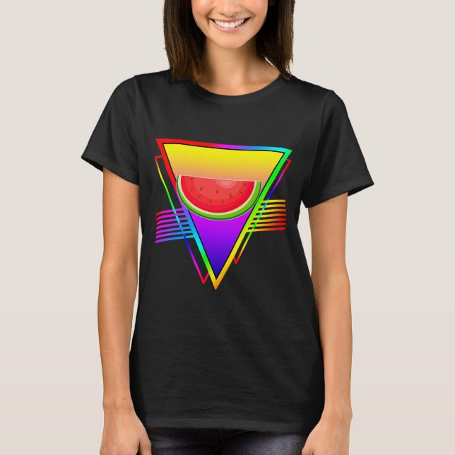 Retro Neon Watermelon T-Shirt (Front)