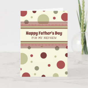 Retro Nephew Happy Father's Day Card