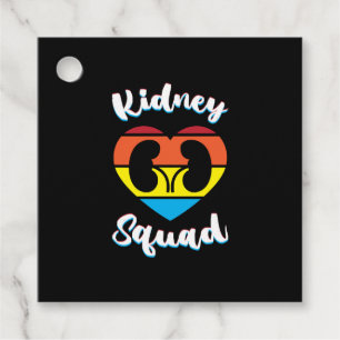 Retro Nephrology Team Dialysis Nurse Kidney Squad Favour Tags