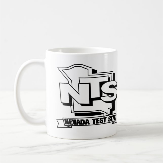 Retro Nevada Test Site design Coffee Mug (Left)