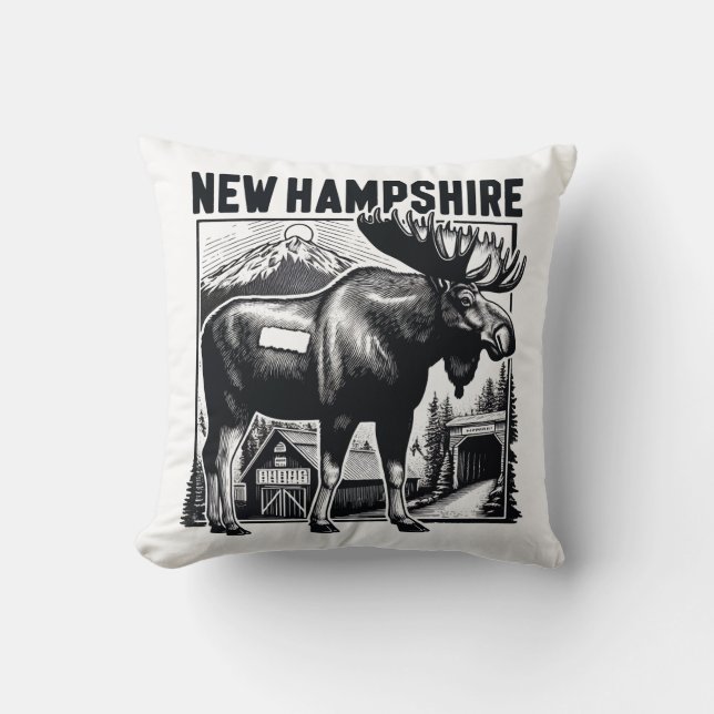 Retro New Hampshire Cushion (Front)