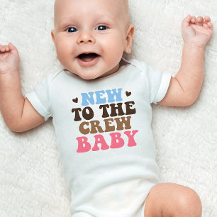 Retro New to the Crew  Baby Bodysuit