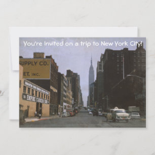 Retro New York City 1963 Invitation