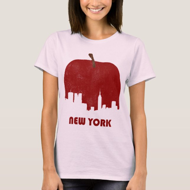Retro New York Skyline-Women T-Shirt (Front)